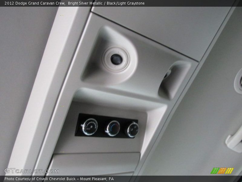 Bright Silver Metallic / Black/Light Graystone 2012 Dodge Grand Caravan Crew