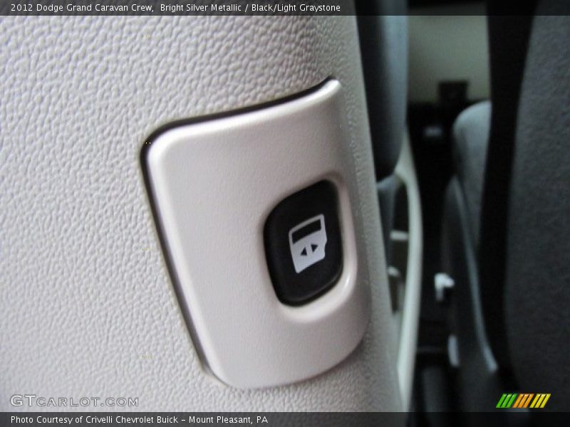 Bright Silver Metallic / Black/Light Graystone 2012 Dodge Grand Caravan Crew