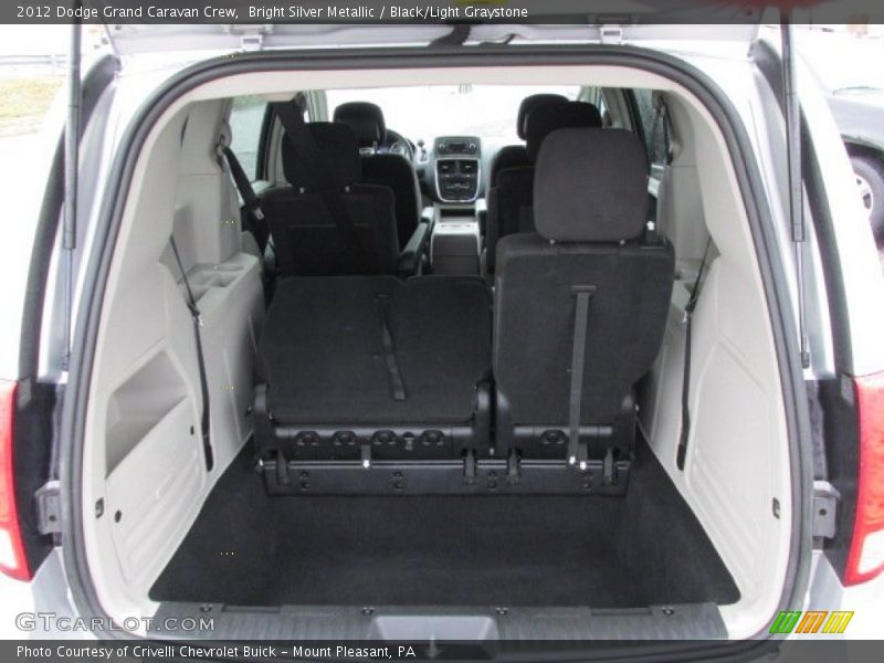 Bright Silver Metallic / Black/Light Graystone 2012 Dodge Grand Caravan Crew