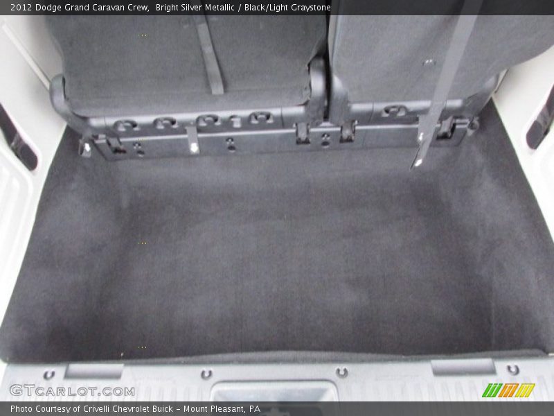 Bright Silver Metallic / Black/Light Graystone 2012 Dodge Grand Caravan Crew