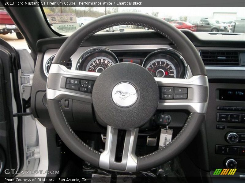 Performance White / Charcoal Black 2013 Ford Mustang GT Premium Coupe