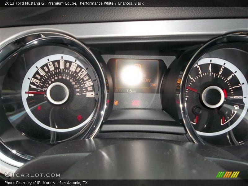 Performance White / Charcoal Black 2013 Ford Mustang GT Premium Coupe