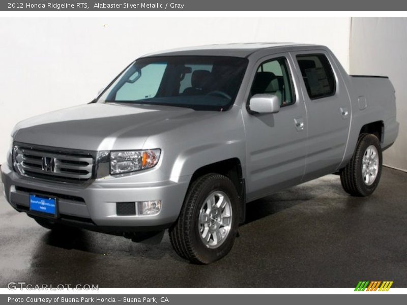 Alabaster Silver Metallic / Gray 2012 Honda Ridgeline RTS