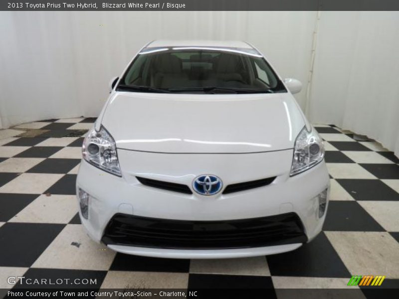 Blizzard White Pearl / Bisque 2013 Toyota Prius Two Hybrid