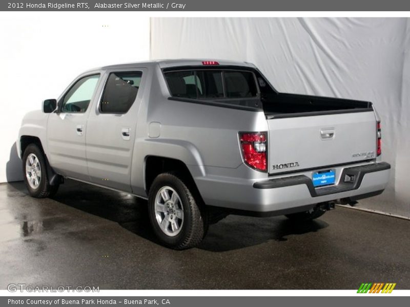 Alabaster Silver Metallic / Gray 2012 Honda Ridgeline RTS