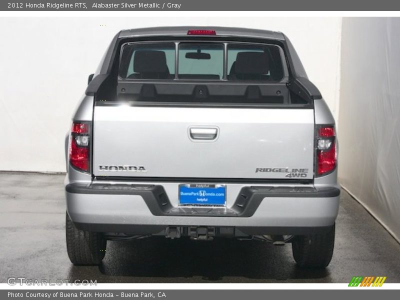 Alabaster Silver Metallic / Gray 2012 Honda Ridgeline RTS