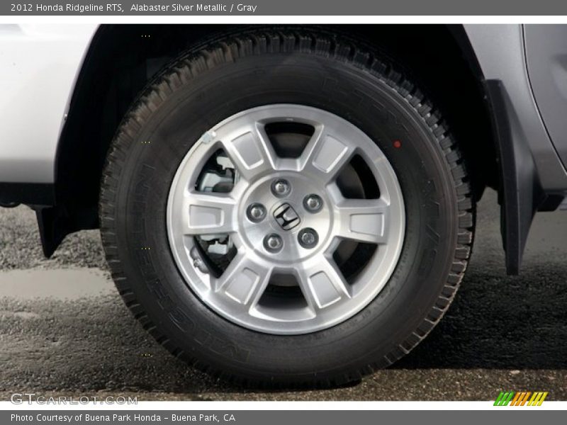 Alabaster Silver Metallic / Gray 2012 Honda Ridgeline RTS