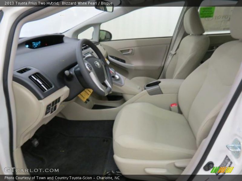 Blizzard White Pearl / Bisque 2013 Toyota Prius Two Hybrid