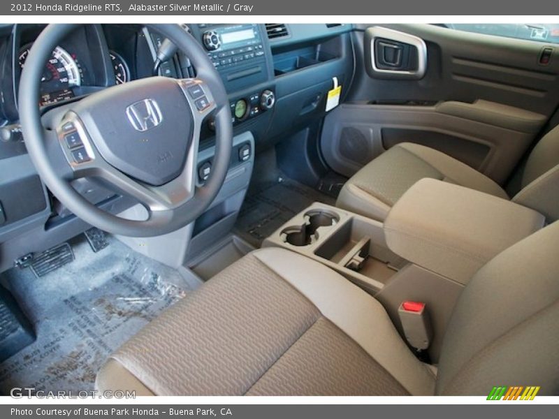 Alabaster Silver Metallic / Gray 2012 Honda Ridgeline RTS