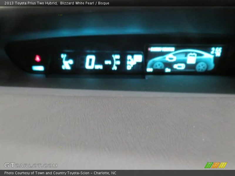 Blizzard White Pearl / Bisque 2013 Toyota Prius Two Hybrid