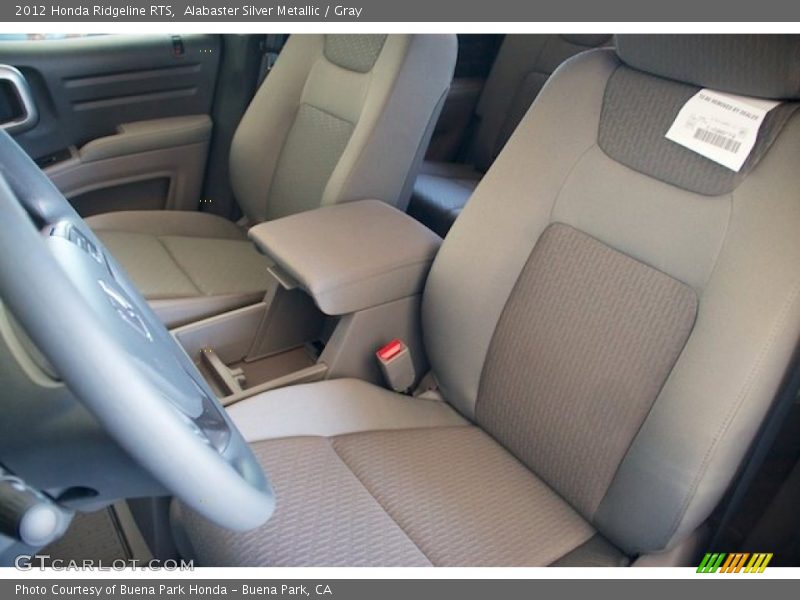 Alabaster Silver Metallic / Gray 2012 Honda Ridgeline RTS