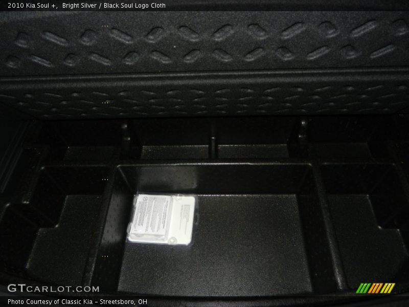 Bright Silver / Black Soul Logo Cloth 2010 Kia Soul +