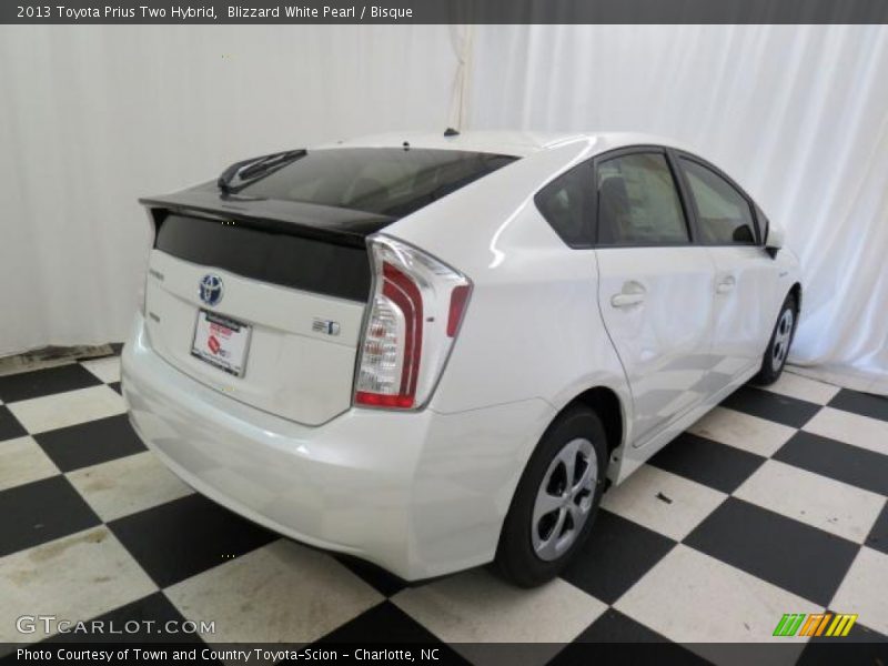 Blizzard White Pearl / Bisque 2013 Toyota Prius Two Hybrid