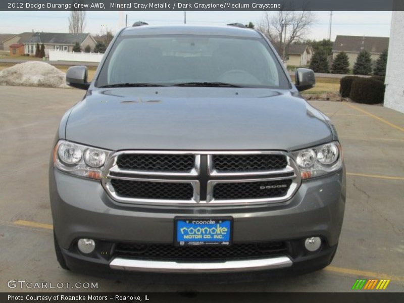 Mineral Gray Metallic / Dark Graystone/Medium Graystone 2012 Dodge Durango Crew AWD