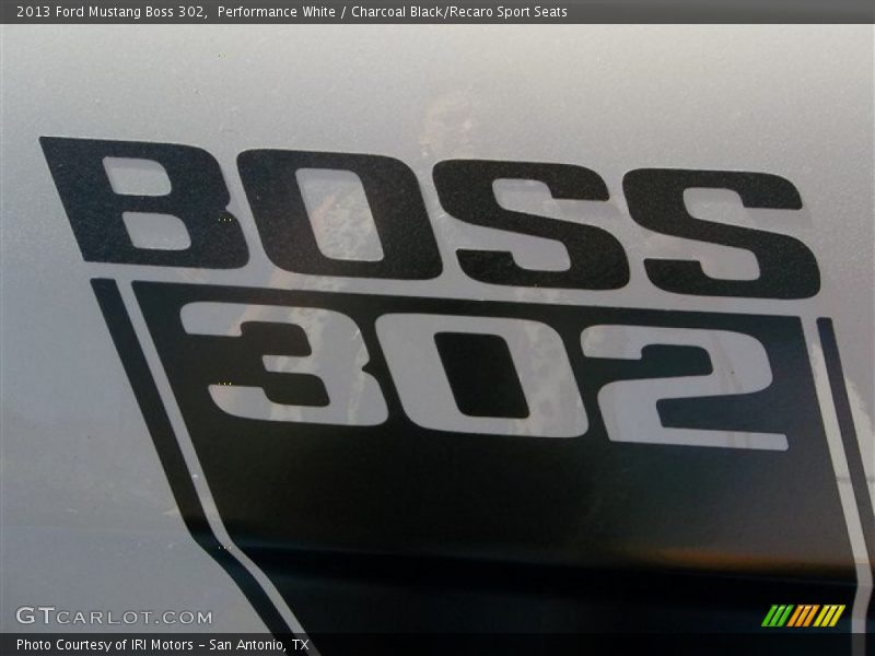 Performance White / Charcoal Black/Recaro Sport Seats 2013 Ford Mustang Boss 302