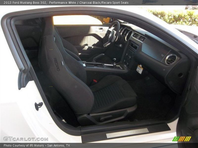 Performance White / Charcoal Black/Recaro Sport Seats 2013 Ford Mustang Boss 302