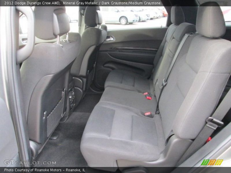 Mineral Gray Metallic / Dark Graystone/Medium Graystone 2012 Dodge Durango Crew AWD