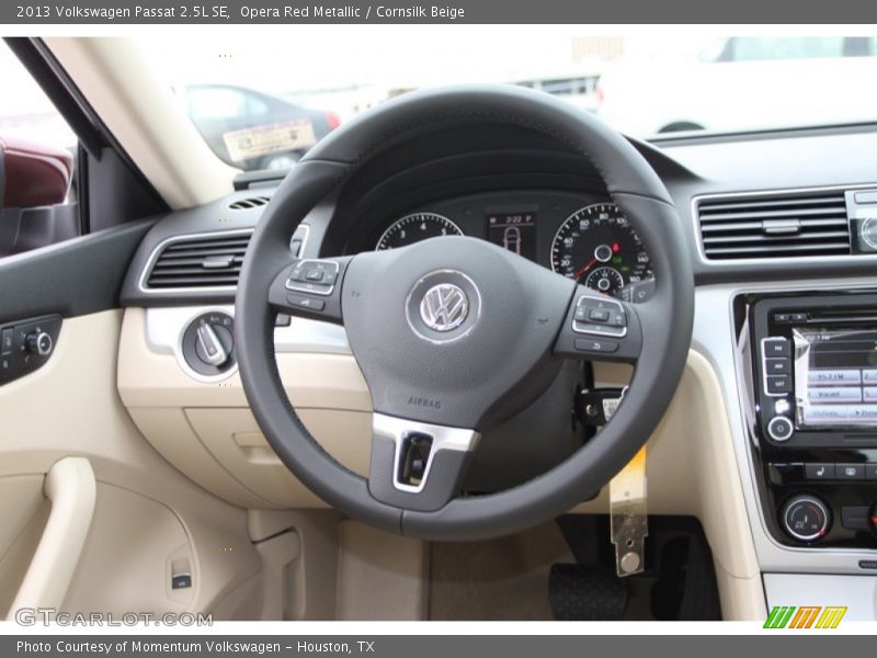 Opera Red Metallic / Cornsilk Beige 2013 Volkswagen Passat 2.5L SE