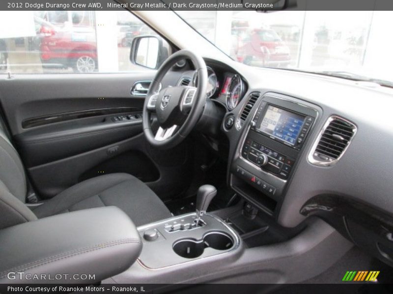 Mineral Gray Metallic / Dark Graystone/Medium Graystone 2012 Dodge Durango Crew AWD