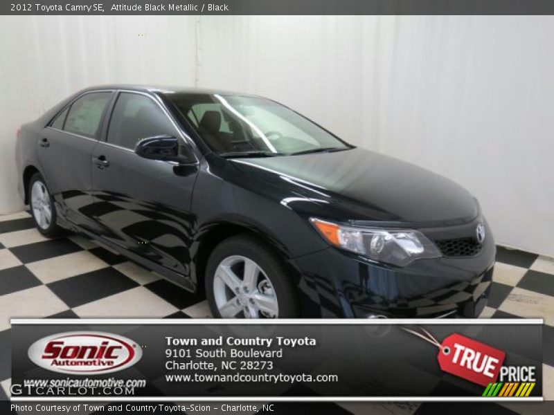 Attitude Black Metallic / Black 2012 Toyota Camry SE