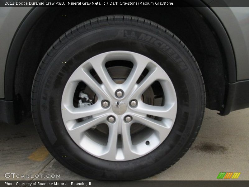 Mineral Gray Metallic / Dark Graystone/Medium Graystone 2012 Dodge Durango Crew AWD