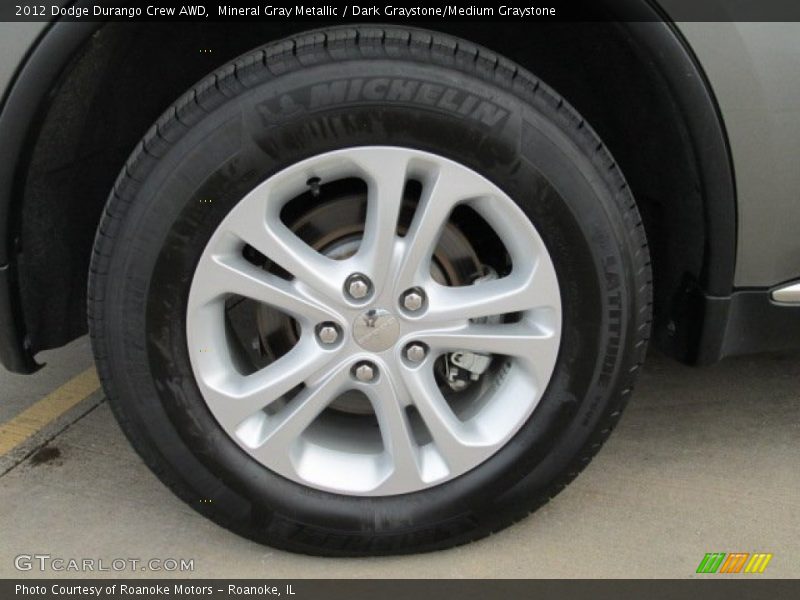 Mineral Gray Metallic / Dark Graystone/Medium Graystone 2012 Dodge Durango Crew AWD
