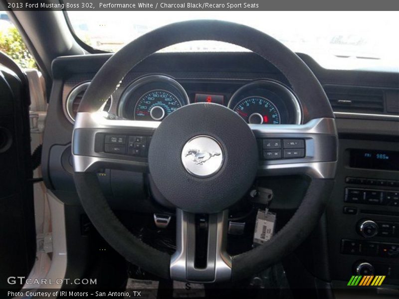 Performance White / Charcoal Black/Recaro Sport Seats 2013 Ford Mustang Boss 302