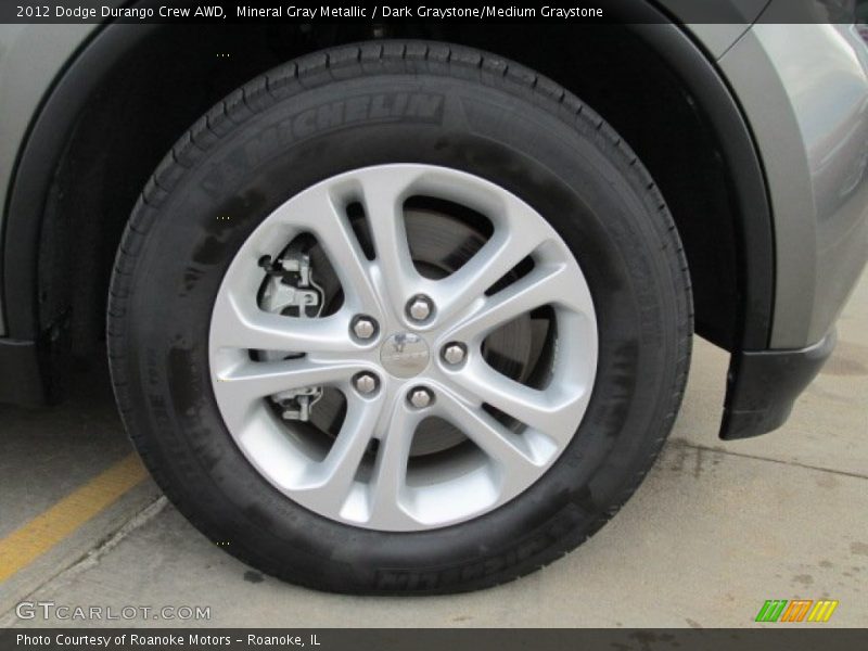 Mineral Gray Metallic / Dark Graystone/Medium Graystone 2012 Dodge Durango Crew AWD