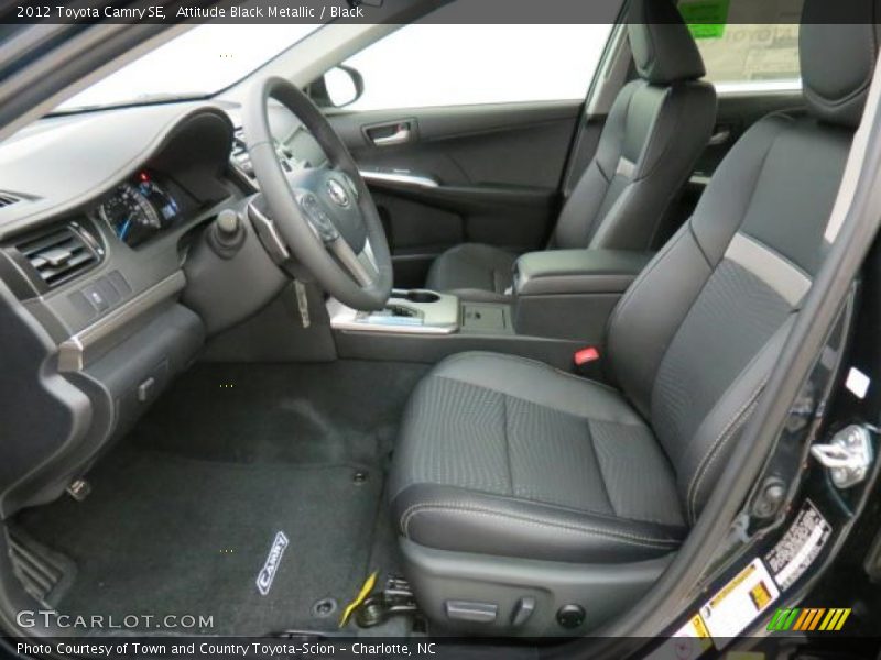 Attitude Black Metallic / Black 2012 Toyota Camry SE