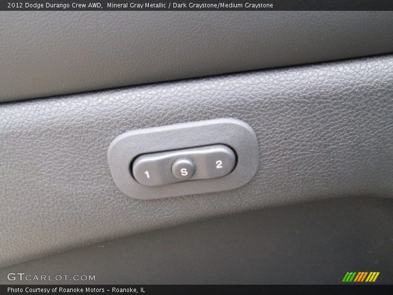 Mineral Gray Metallic / Dark Graystone/Medium Graystone 2012 Dodge Durango Crew AWD