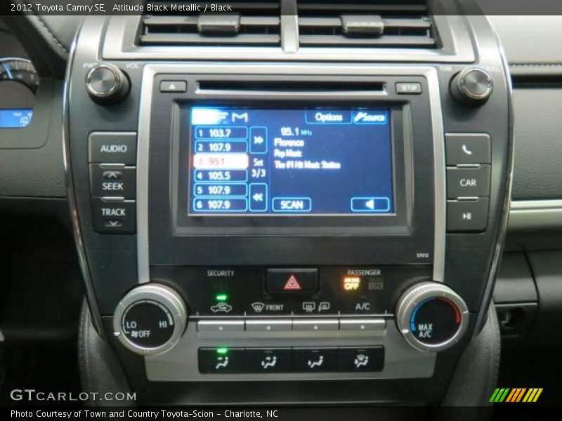 Attitude Black Metallic / Black 2012 Toyota Camry SE