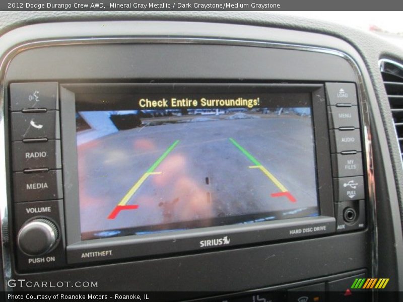 Mineral Gray Metallic / Dark Graystone/Medium Graystone 2012 Dodge Durango Crew AWD