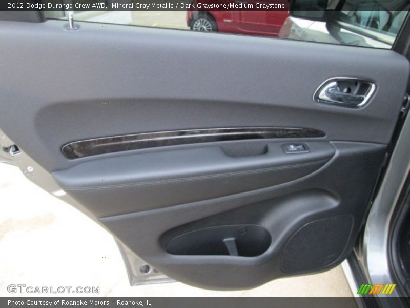 Mineral Gray Metallic / Dark Graystone/Medium Graystone 2012 Dodge Durango Crew AWD