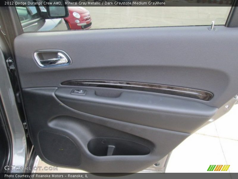 Mineral Gray Metallic / Dark Graystone/Medium Graystone 2012 Dodge Durango Crew AWD
