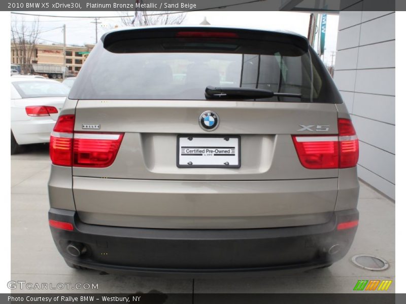 Platinum Bronze Metallic / Sand Beige 2010 BMW X5 xDrive30i
