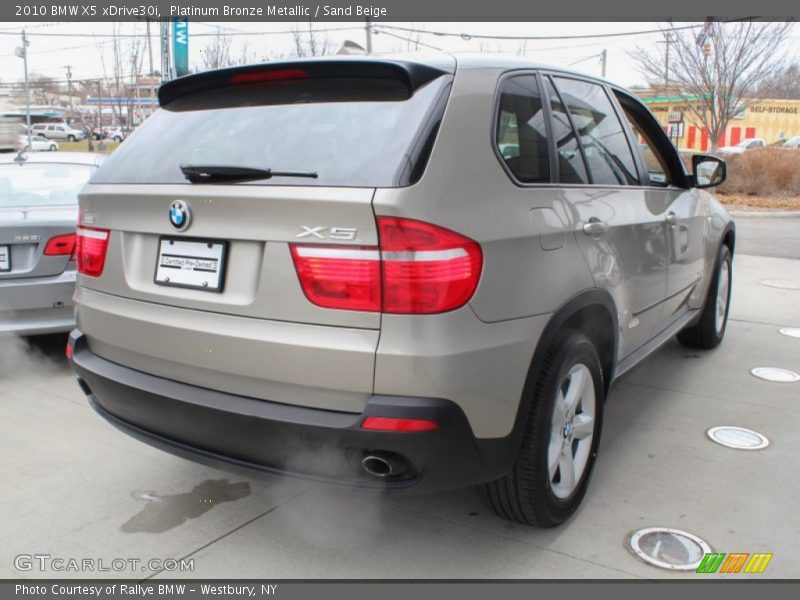 Platinum Bronze Metallic / Sand Beige 2010 BMW X5 xDrive30i