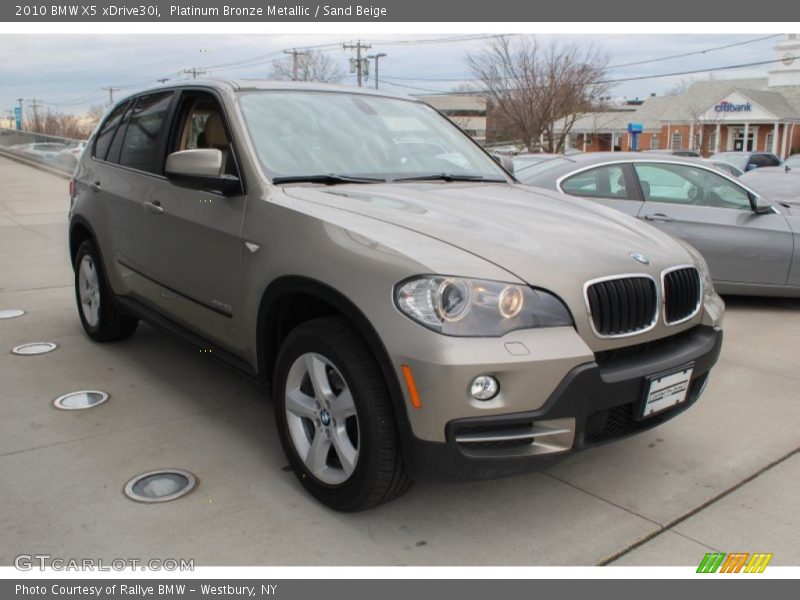 Platinum Bronze Metallic / Sand Beige 2010 BMW X5 xDrive30i