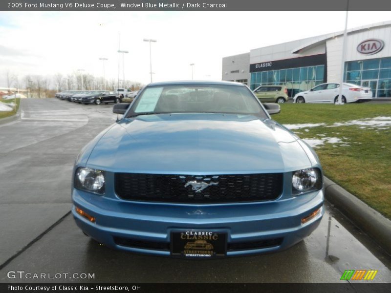 Windveil Blue Metallic / Dark Charcoal 2005 Ford Mustang V6 Deluxe Coupe