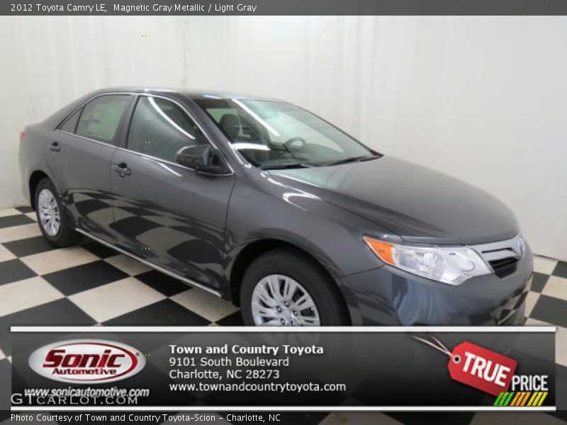 Magnetic Gray Metallic / Light Gray 2012 Toyota Camry LE