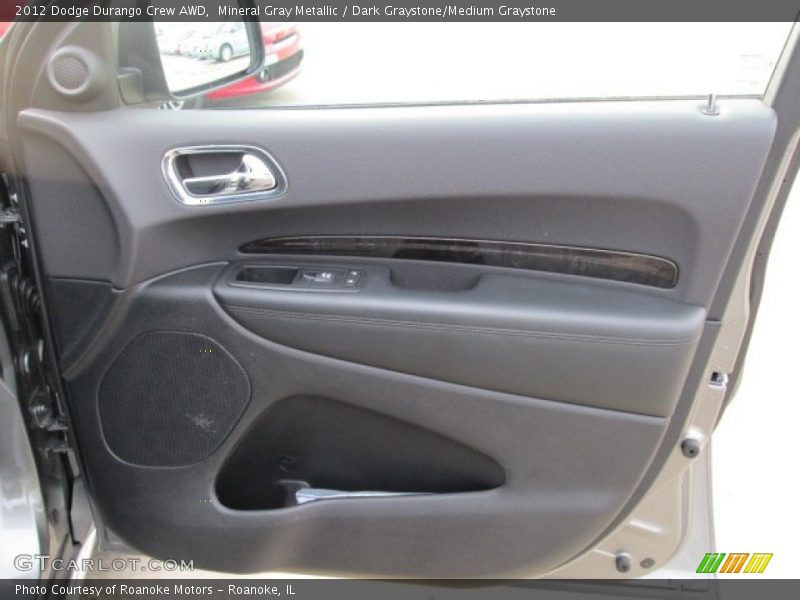 Mineral Gray Metallic / Dark Graystone/Medium Graystone 2012 Dodge Durango Crew AWD