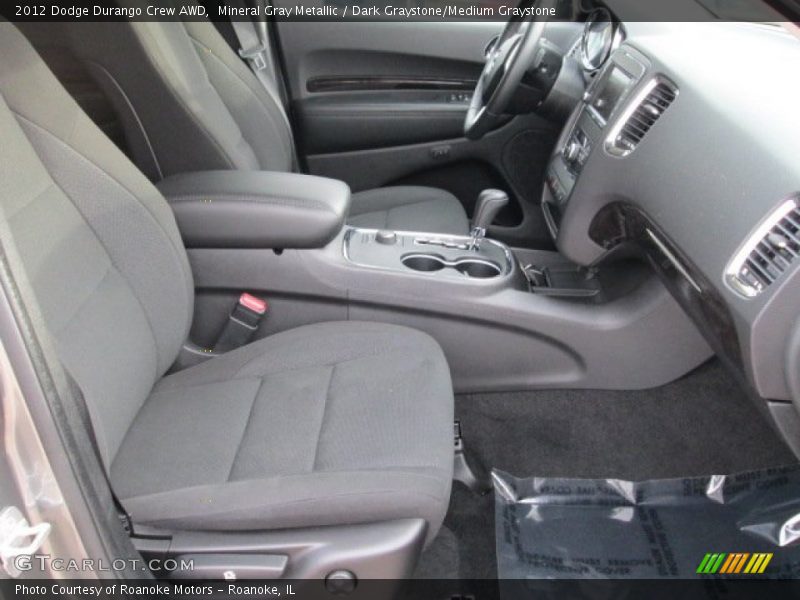 Mineral Gray Metallic / Dark Graystone/Medium Graystone 2012 Dodge Durango Crew AWD