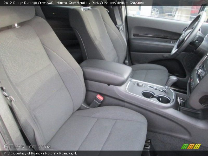 Mineral Gray Metallic / Dark Graystone/Medium Graystone 2012 Dodge Durango Crew AWD