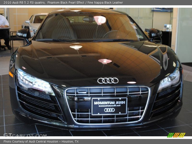 Phantom Black Pearl Effect / Fine Nappa Black Leather 2010 Audi R8 5.2 FSI quattro