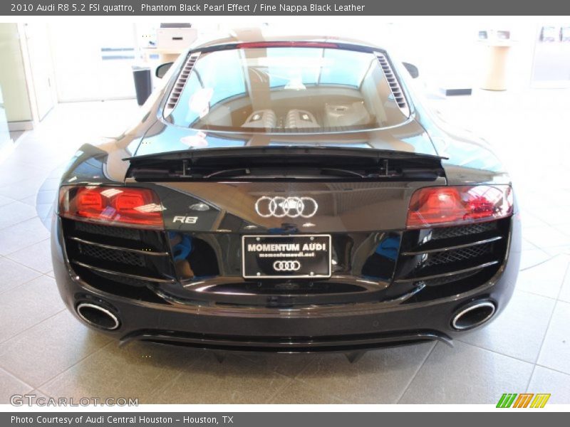 Phantom Black Pearl Effect / Fine Nappa Black Leather 2010 Audi R8 5.2 FSI quattro