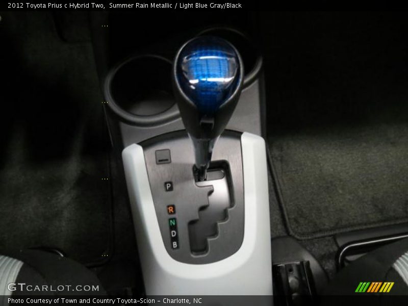 Summer Rain Metallic / Light Blue Gray/Black 2012 Toyota Prius c Hybrid Two