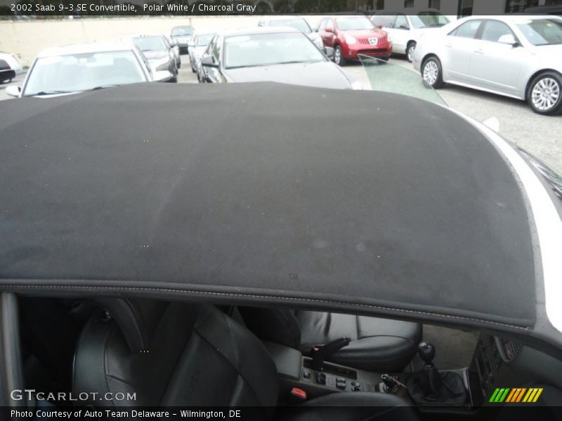 Polar White / Charcoal Gray 2002 Saab 9-3 SE Convertible