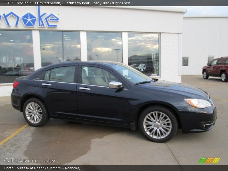 Blackberry Pearl Coat / Black/Light Frost 2012 Chrysler 200 Limited Sedan