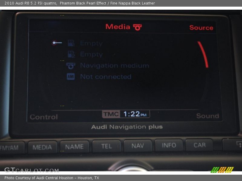 Phantom Black Pearl Effect / Fine Nappa Black Leather 2010 Audi R8 5.2 FSI quattro