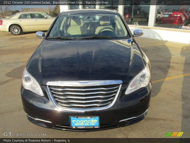 Blackberry Pearl Coat / Black/Light Frost 2012 Chrysler 200 Limited Sedan