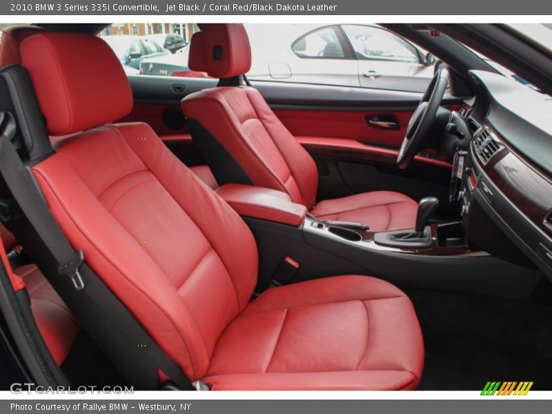 Jet Black / Coral Red/Black Dakota Leather 2010 BMW 3 Series 335i Convertible